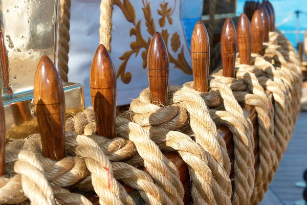 Jachttouwen Spijkers Uitrusting Voor Het Optuigen Van Schepen — Stockfoto