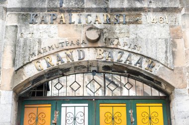 Gate entrance to Grand Bazar in Istanbul, Turkey clipart