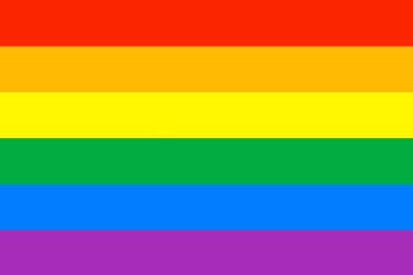 LGBT gökkuşağı bayrağı, LGBT gay onur geçidi sembolü.