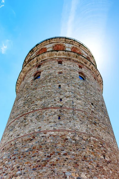 Galata Tower Building Landmark Istanbul Turkey — 图库照片