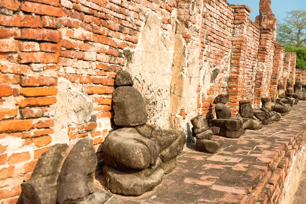 Architettura Storica Religiosa Della Thailandia Rovine Della Vecchia Capitale Del — Foto Stock