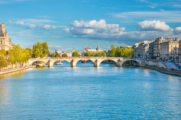 Paris Stadsbild Med Utsikt Över Floden Seine Grand Palais — Stockfoto