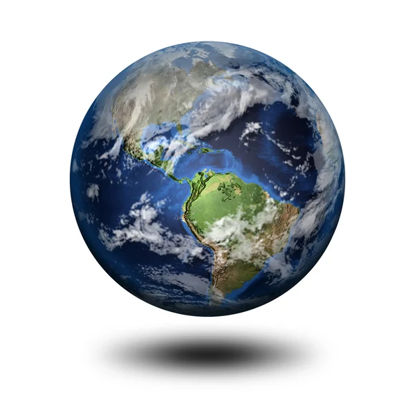 Planet Earth 3D görüntü — Stok fotoğraf