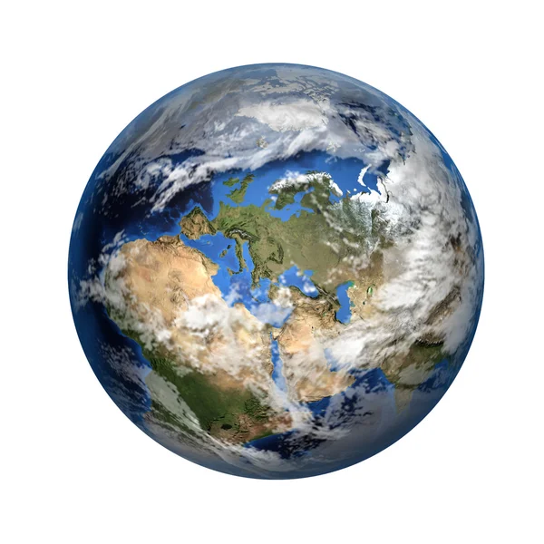 Planet Earth 3D görüntü — Stok fotoğraf