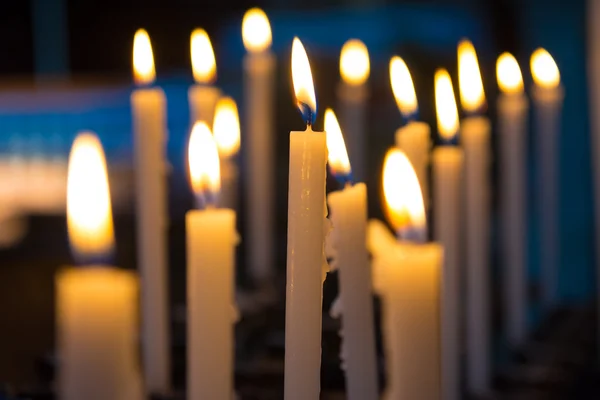 在教会里的 candels — 图库照片