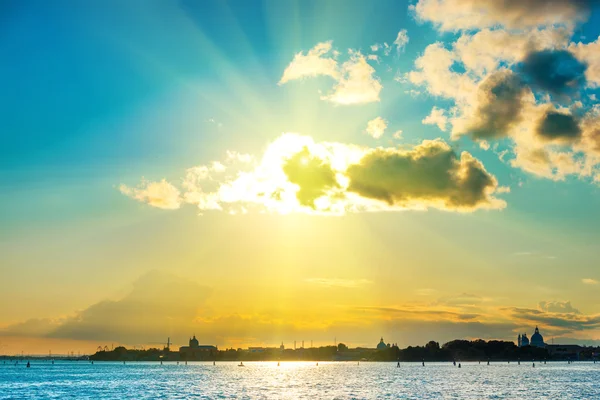 Beautiful Sunset in Venice — Stock Photo, Image