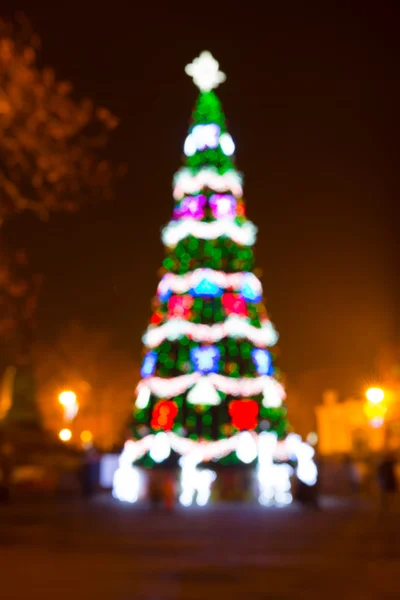 Blured christmass träd — Stockfoto