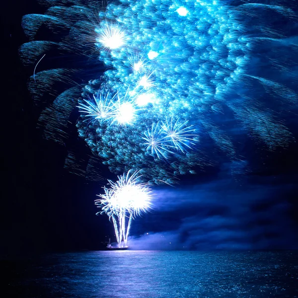 Colorful holiday fireworks — Stock Photo, Image