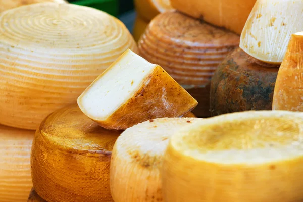 Различные сорта итальянского сыра — стоковое фото