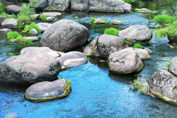 Landscape with stones on river — Stock Photo, Image