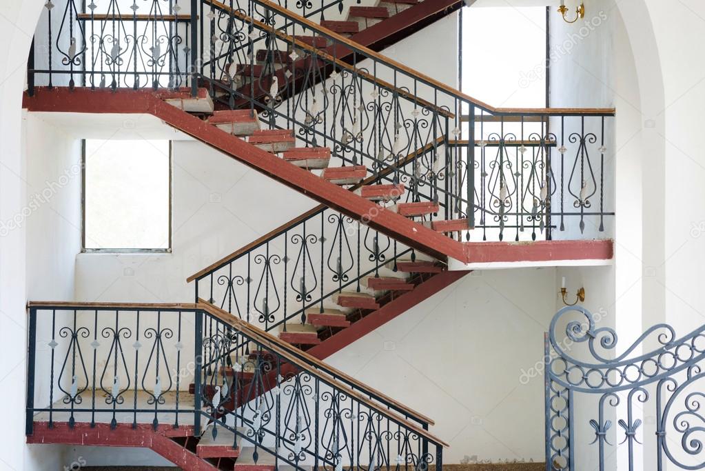 Ramp and staircases inside building