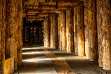 Wieliczka yeraltı koridorda