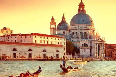 Grand Canal Venedik gondollarının