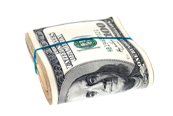 Stack of money- cash of US dollars — Stock Photo, Image