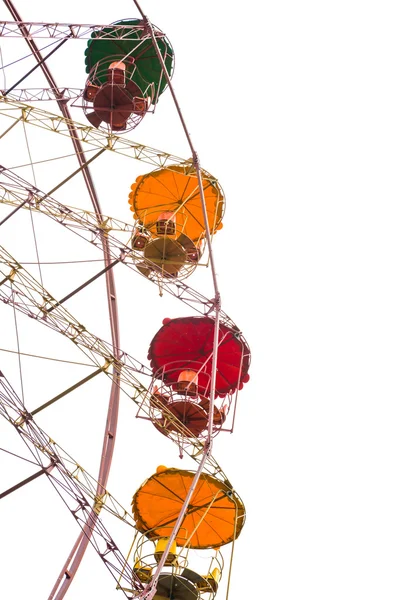 Ferris wheel isolated on white — Stock Photo, Image
