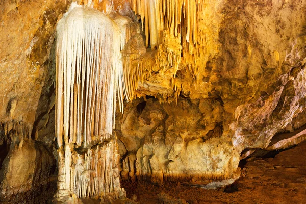 Inside of beautiful dark cave — Stock Photo, Image