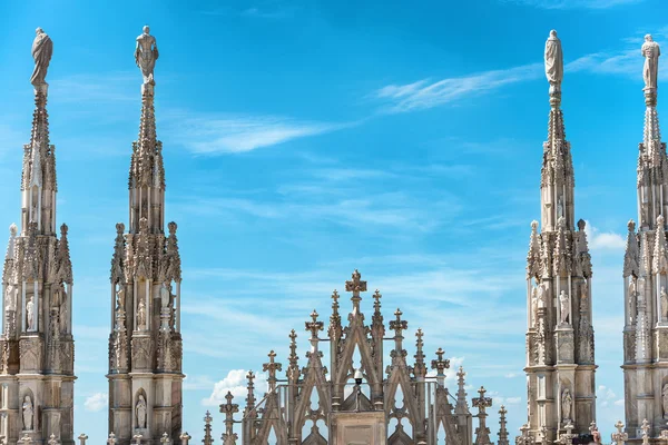 Στέγη του καθεδρικού ναού Duomo του Μιλάνου — Φωτογραφία Αρχείου