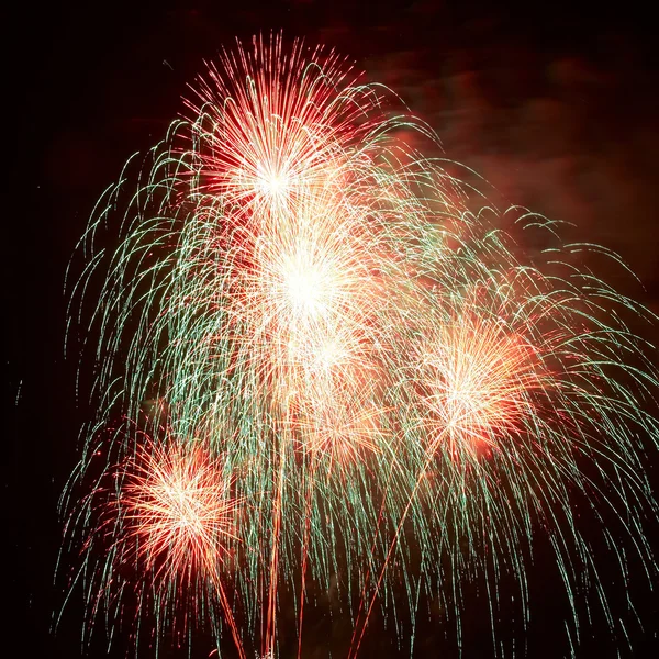 Beautiful holiday fireworks — Stock Photo, Image