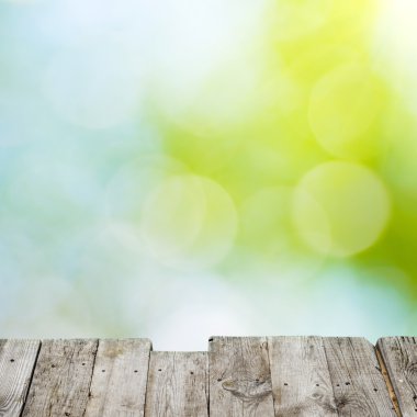 Yeşil ve sarı ışık spotları arka plan