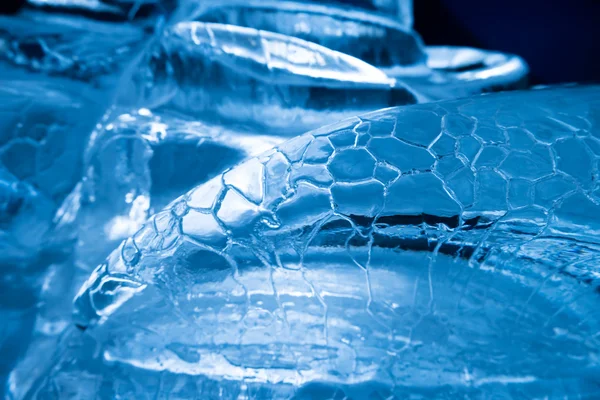 Абстрактная текстура голубого льда — стоковое фото