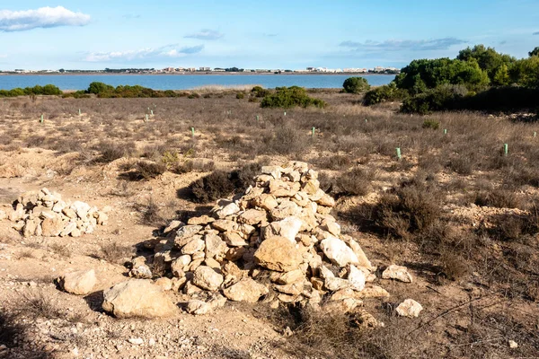 Utsikt över lagunen Stockbild