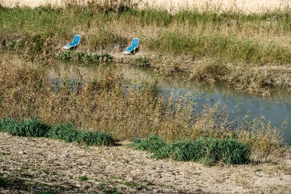 Río en invierno Imágenes de stock libres de derechos