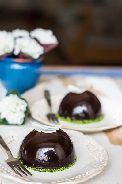 ミニのチョコレート ケーキ — ストック写真