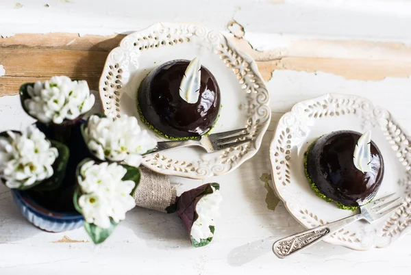 Chocolate mini cake — Stock Photo, Image