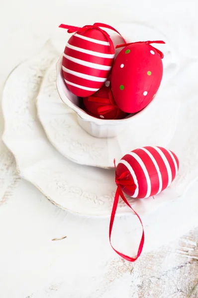 A színes húsvéti tojás húsvéti cocept — Stock Fotó