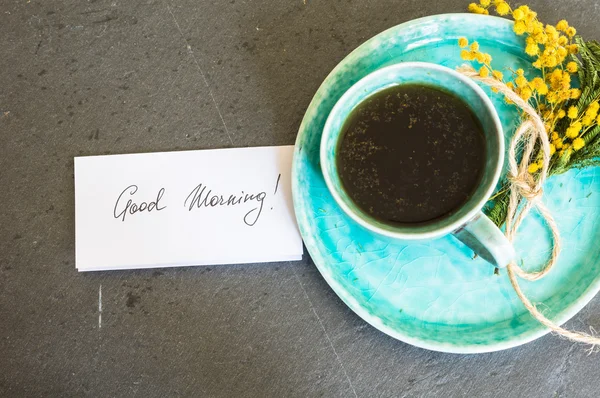 Taza de café de la mañana — Foto de Stock