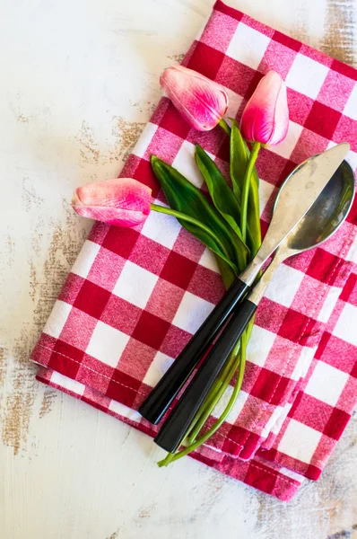 Rustic table setting — Stock Photo, Image