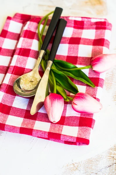 Rustic table setting — Stock Photo, Image