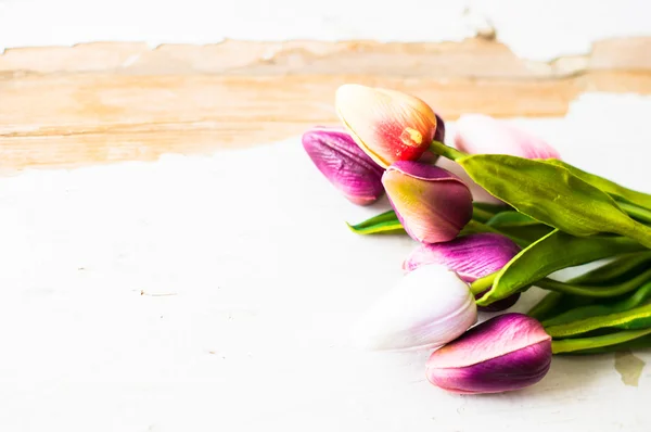 Bouquet di tulipani colorati — Foto Stock