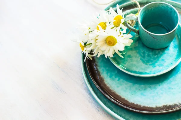 Interior de primavera con flores — Foto de Stock