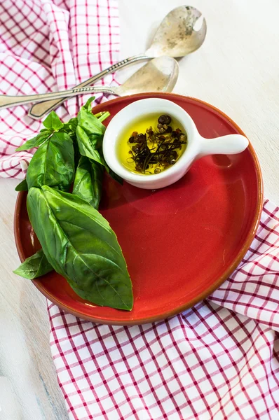 Cooking concept with herbs and spices — Stock Photo, Image