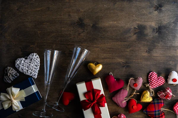 Place Setting Valentine Day Dinner — Stock Photo, Image