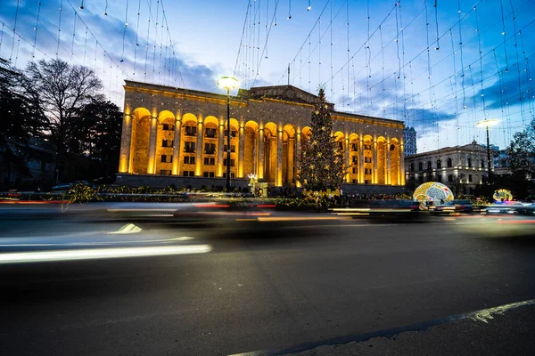 2018 Tbilisi Georgia Main Avenue Georgian Capital Tbilisi City — 스톡 사진