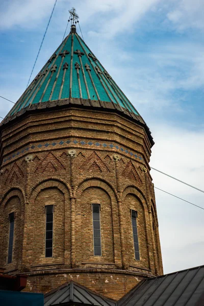 Famosa Catedral Surb Gevork Old Tbilisi Como Dos Destinos Viagem — Fotografia de Stock