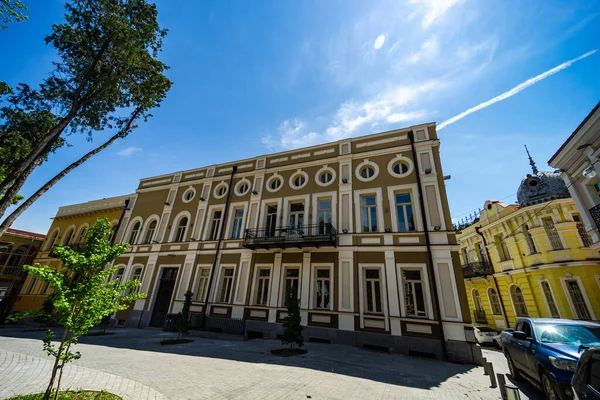 Květen 2021 Tbilisi Georgia Obnovená Část Nejstarší Části Starého Města — Stock fotografie