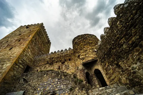 Dos Passeios Turísticos Viagem Mais Famosos Marco Geórgia Ruínas Castelo — Fotografia de Stock