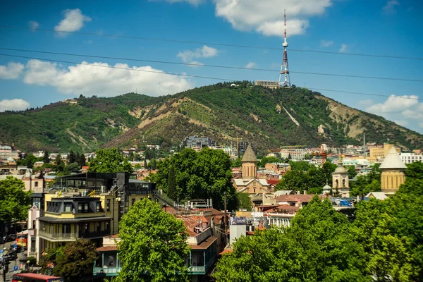 Veduta Della Città Vecchia Tbilisi Capitale Della Georgia — Foto Stock