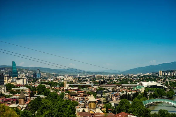 View Old Town Tbilisi Capital City Georgia — Stock Photo, Image