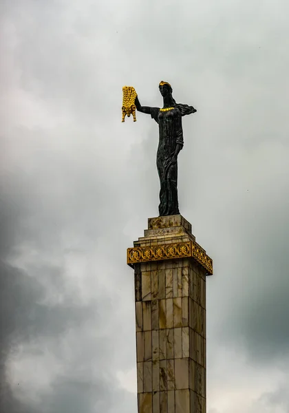 May 2021 Batumi Georgia Famosa Estatua Medea Casco Antiguo Batumi —  Fotos de Stock