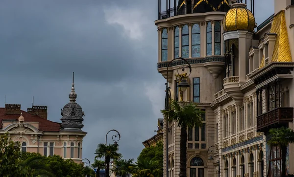 May 2021 Batumi Georgia Exterior Details Buildings Old Town Batumi — Stock Photo, Image