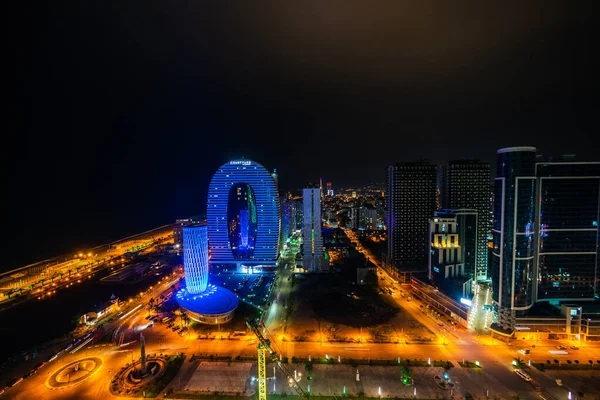 Maio 2021 Batumi Georgia Arquitetura Novo Boulevard Batumi Geórgia Noite — Fotografia de Stock