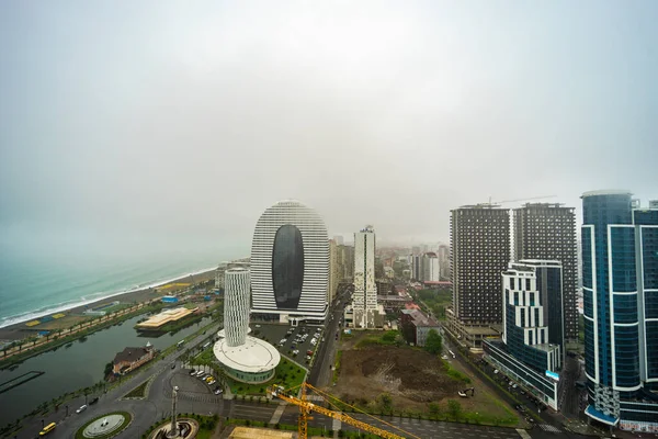 Misty Πρωί Στο Κέντρο Της Πόλης Batumi Γεωργία — Φωτογραφία Αρχείου