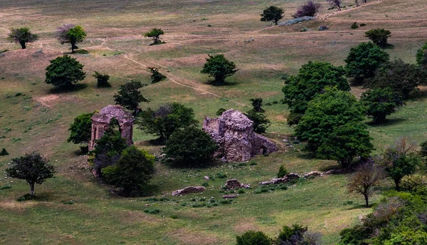 Руины Церкви Рядом Замком Схвало Шида Картли Района Грузии — стоковое фото