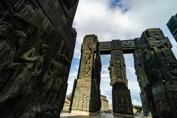 Monumento Historia Georgia Costa Del Mar Tiflis Sobre Capital Georgia —  Fotos de Stock