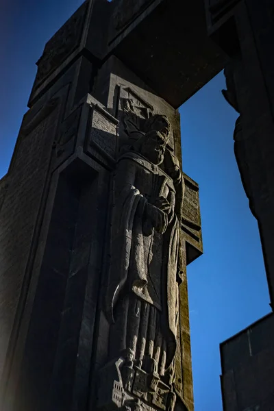 Monumento Historia Georgia Costa Del Mar Tiflis Sobre Capital Georgia —  Fotos de Stock