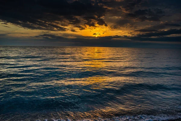 Sunset Black Sea Coastline Adjara Region Georgia — Stock Photo, Image